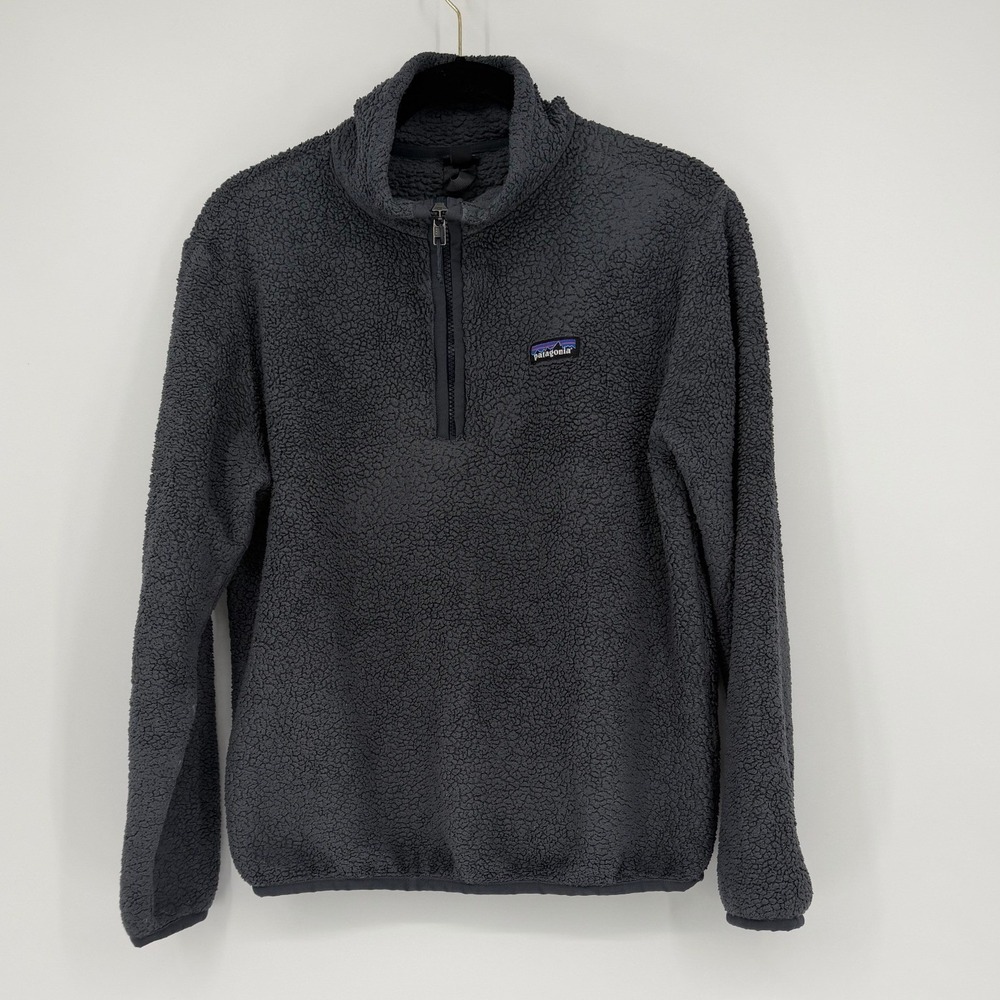 Patagonia Los Gatos Quarter Zip Fleece Pullover Blue Gray Womens Medium